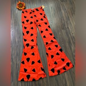 🦋B2G1🦋UNIQUE VINTAGE SMAK PARLOUR The Flintstones Bell Bottoms NWT